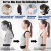 Adjustable back posture belt, back straightener, breathable shoulder strap, posture