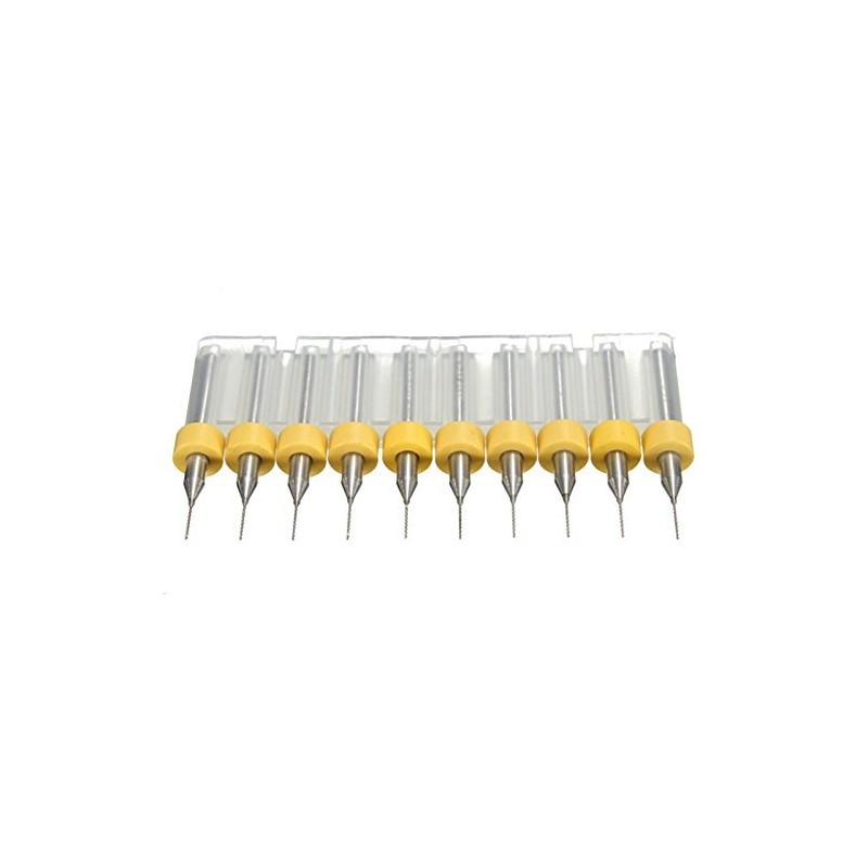10 Pieces 0.4mm Carbide PCB Drill Bits, Print Circuit Board