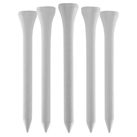 TH Golf Bamboo Golf Tees 70mm | Pack of 50 & 100 | Multiple Colour Options | Premium Eco Friendly Sustainable Durable Bamboo Golf Tees (White, Pack of 50)