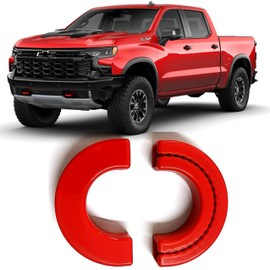 LYHCETVEX Tow Hook Covers for Silverado 1500 2007-2025, Custom Front Hitch Cover Compatible with 2007-2025 Silverado 1500 Accessories, Durable Silicone Tow Hitch Protector (Red)