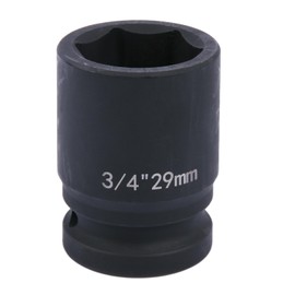 YTKavq 3/4" Drive 29mm Impact Socket，6-Point Standard Impact Sockets Made with Chrome Molybdenum Alloy Steel, Metric