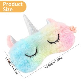 EBHO 2 Stück Schlafmaske Kinder, Schlafmaske Kinder Mädchen, Augenbinde Augenmaske Schlafmaske, für Kinder Mädchen Junge Erwachsene