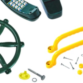 Baoblaze Kids Playground Toy Steering Wheel Child Climbing Frame Kits Accessories Pretend Play for Ages 3+ Boys Girls Educational Gift, With Handles