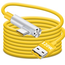 Coolden USB C Cable 120W HyperCharge Turbo Type C Charger Fast Charging Cord Right Angle USB to USB C Cable for Xiaomi 14 13 12 Pro Lite Redmi Note K70 K60 K50 Ultra 12 11T Plus Black Shark 5 Poco X5
