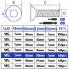 Countersunk Screws M5 x 20 mm Stainless Steel Hexagon Socket