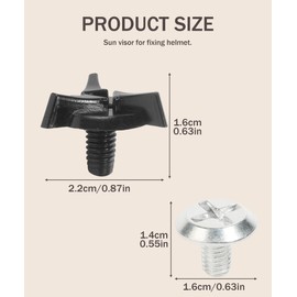 bylikeho 8pcs Motorcycle Helmet Screws,Helmet Visor Screws,Car Accessories Motorcycle Helmet Visor Screws Helmet Visor Clips,Helmet Accessories Helmet Hardware for Motorcycle Cross Country Vehicle