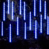 FUNPENY Meteor Shower Rain Lights, 288 LED Christmas Lights Icicle