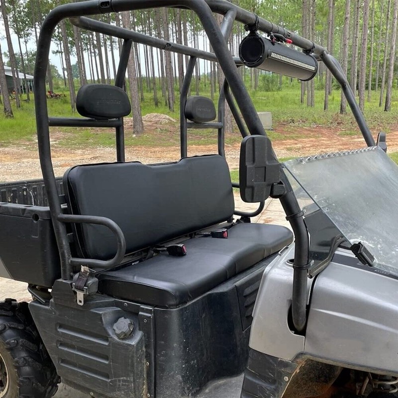ECOTRIC Black Seat Cover Replacement Set Compatible with 2002-2008 Polaris