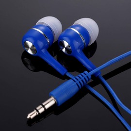 Factorymall - Paquete de 50 auriculares a granel, multicolor para aula, niños, adolescentes, auriculares desechables al por mayor, auriculares para escuela, estudiantes, biblioteca, laboratorio de