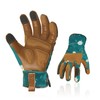 [Vgo...] Garden Gloves, Gardening Gloves, Sheepskin Gloves, For Grass Mowing,