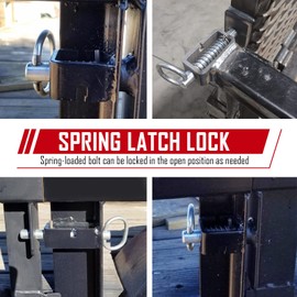 SPARKWHIZ Spring Latch Lock, Weld-On Spring Latch Assembly, Trailer Gate Latch, Pack of 2 (Universal)