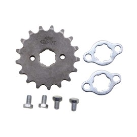 Trkimal Motorcycle 420-17T Front Sprocket 20mm for 50cc 70cc 90cc 110cc 125cc Dirt Pit Bike Mini Bike TaoTao Roketa Coolster Sunl Lifan Loncin ATV Quad 4 Wheeler Moped (420-17T, 20MM)