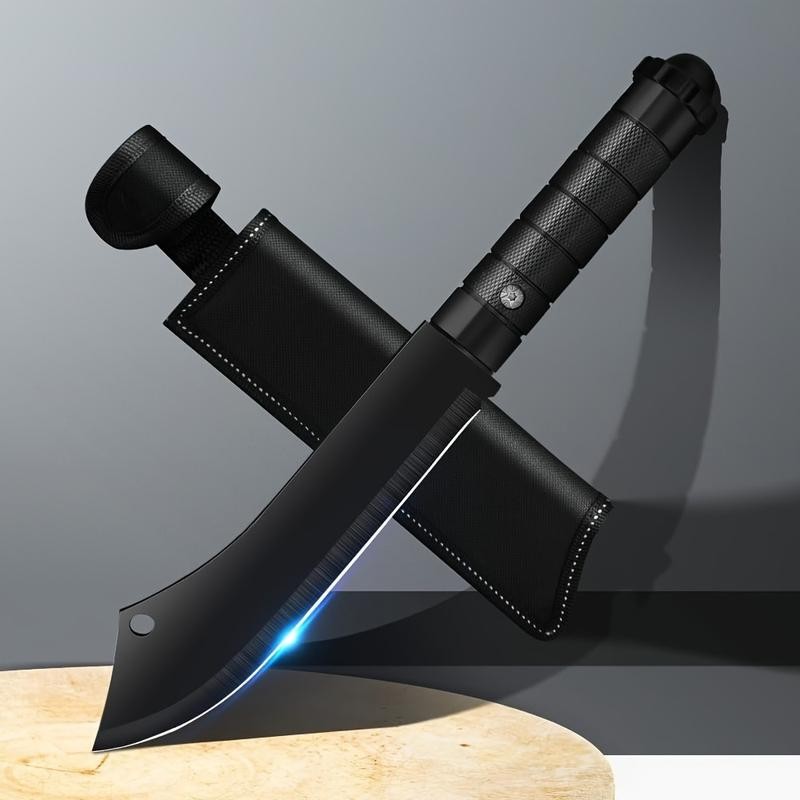 Kitchen Knife, Fixed Blade with Sheath, Multi-purpose Household, Camping, Barbecue,