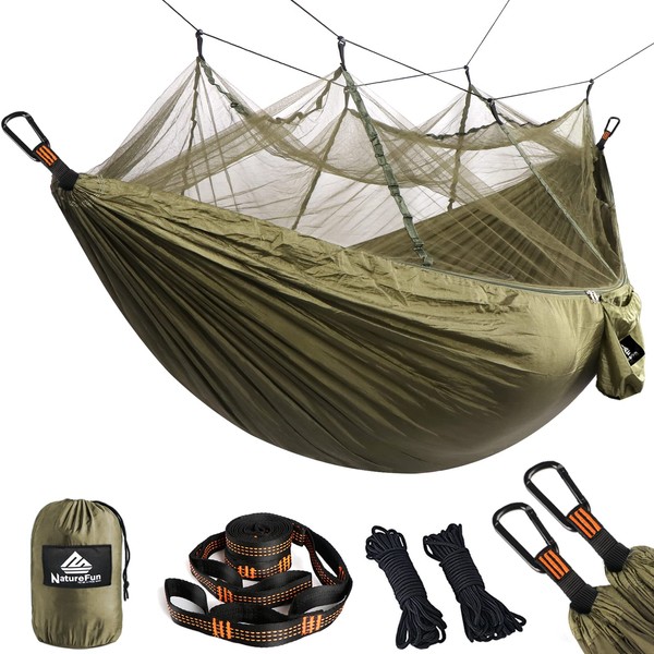 NATUREFUN Travel Bug Net Camping Hammock | 300kg Load Capacity,(275
