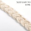 2 Pcs Natural Cotton Rope Curtain Tiebacks Handmade Braided Curtain