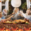 DPKOW 3 Pcs Thanksgiving Tablecloth Disposable Fall Tablecloths Plastic Thanksgiving