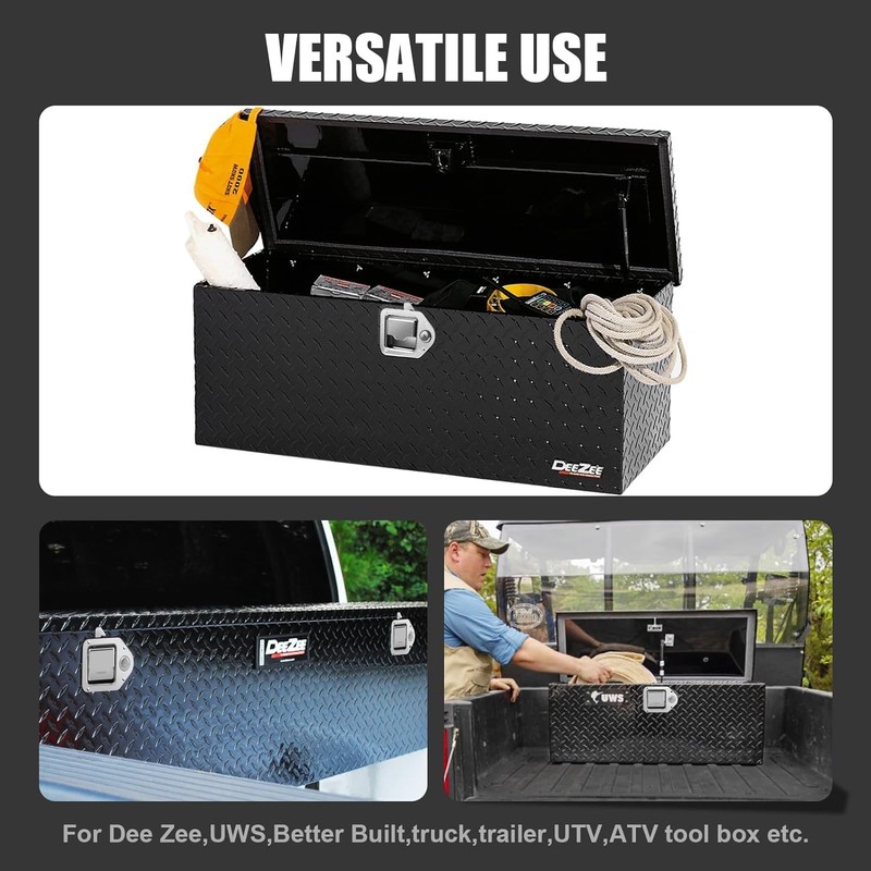 2-Pack Truck Tool Box Latch, Stainless Steel Trailer Toolbox Handle