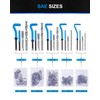 Kolvoii Helicoil Thread Repair Kit 156-Piece SAE Heli Coil Repair