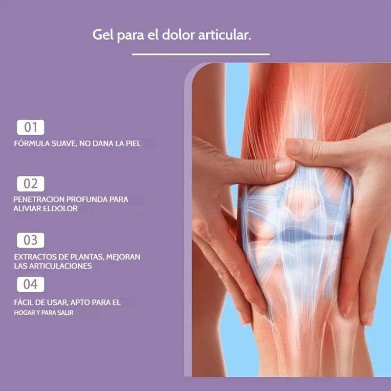 Cf 2pcs Gel Morado For El Dolor Articular De Kresin