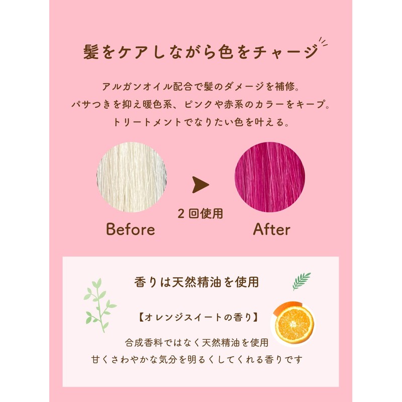 Carabom Color Treatment, Pink, 7.1 oz (200 g), Heat Protection,