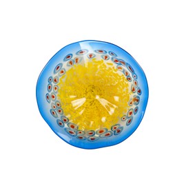 Dale Tiffany 13109AV-D12 Terraza Hand Blown Art Glass Wall Decor, Multicolor, 12" Diameter