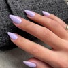 Uñas Postizas Almendradas Color Lila, 48 Unidades, Neutras, Gruesas, para