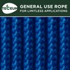 TECEUM Rope – 46M x 6mm (1/4 Inch) – Blue