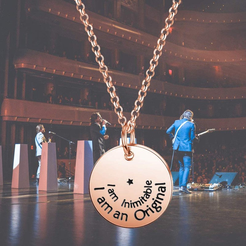 Anlive Hamilton Musical Necklace Aaron Burr Necklace Musical Lover Gift