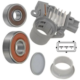 Maniac EM Alternator Rebuild Kit for 1999-2004 Mustang GT 4.6L Voltage Regulator Bearings