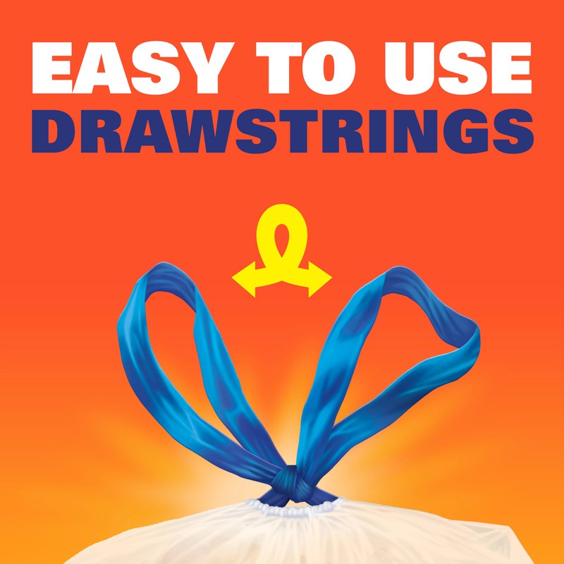 Hefty Recycling Trash Bags, Clear, 30 Gallon, 36 Count