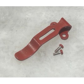 DH Matte Red Steel Deep Pocket Clip For Olight Arkfeld PRO Arkfeld UV Flashlight