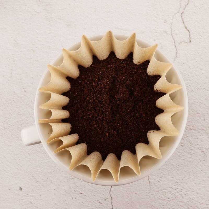EUSOAR 1-4 Cup Coffee Paper Filters, Pack of 50 Natural