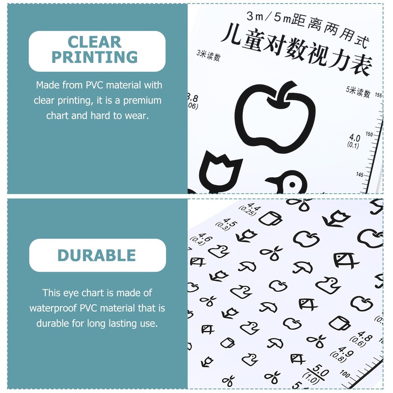 Mipcase TV Board Vision Test for Children: Vision Test Board