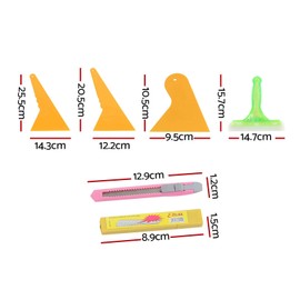 Giantz Window Film Tool Kit, Set of 5 Blackout Windows Tint Privacy Films Roll Sticker Squeegee Tools Lit Home Room Office Car Furnishings, Durable Yellow