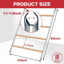 2PCS Chicken Perch,55''L x 41''W Large Chicken Roost,Sturdy Chicken Roosting Bars for Backyard Poultry,Chicken Perch for Coop Easy to Assemble,Roosting Bars for Chickens in Coop Rest and Fun