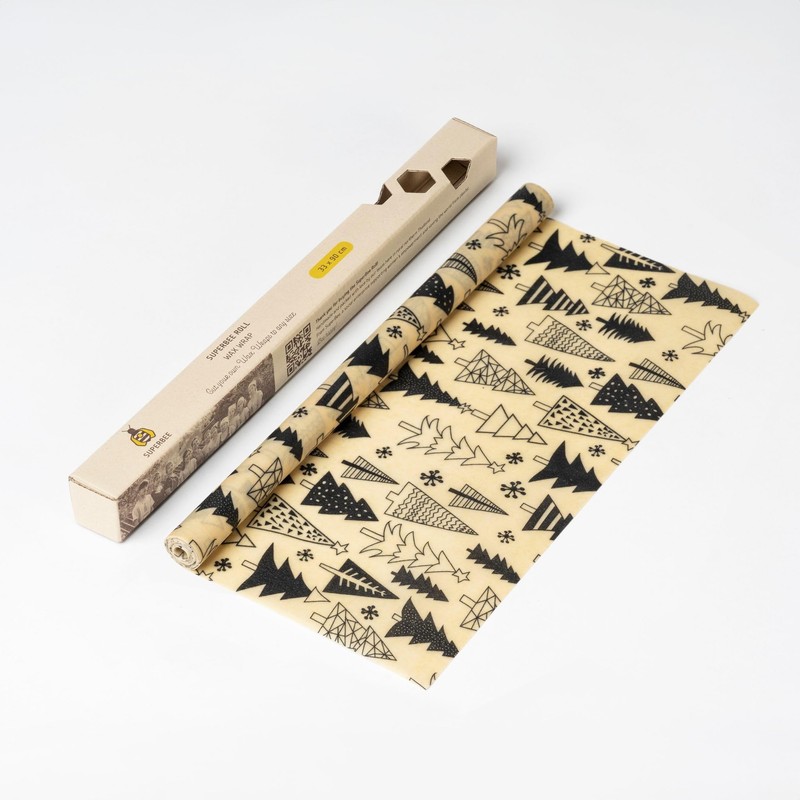 SUPERBEE Beeswax Wrap Roll, Reusable Beeswax Wrap for Food, Wrap