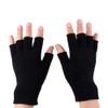 1Pair Half Finger Gloves Winter Warm Fingerless Stretchy Knit Gloves