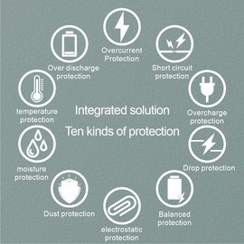 Bisida 16S BMS 51.2V 120A Lifepo4 Battery Management System Protection Board with Balance and NTC,Ten Functional protections, Common Port for Solar Energy Storage System