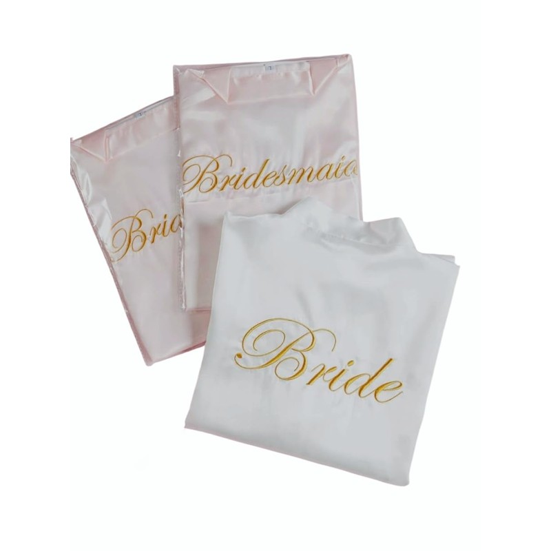 Kimono Bride White | Bridesmaid Pink | Robe Short |