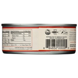 POLE AND LINE Albacore Tuna in Water No Added Salt, 5 OZ