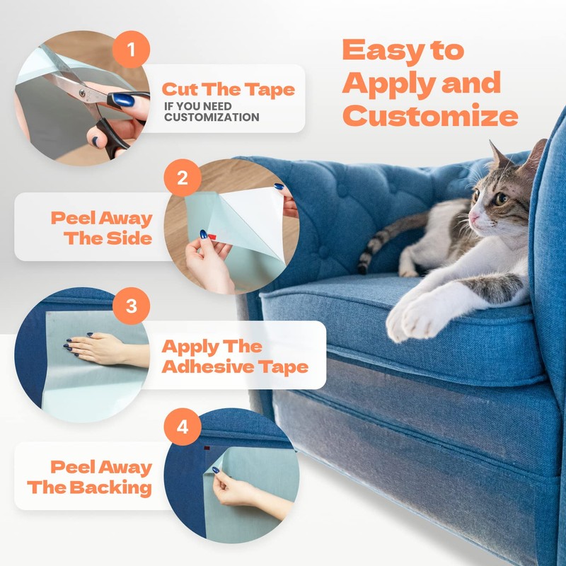 KatSupreme Cat Scratch Furniture Protector - Couch and Sofa Guards
