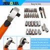 JEUCLEL 31PCS 1/4" Drive Mini Ratchet Set with bits, Torx,