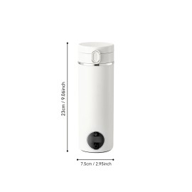 Multi-purpose Electric Heating Cup for Autumn/Winter Camping and Home Use. Features Smart Digital Displaycolor: White, capacity: 450 ml