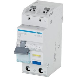 Hager FI/LS-Schalter 1P+N 6kA B-13A 30mA ADS913D