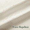 Gibelle Long Shower Curtain 72x80, Waffle Weave Bathroom Shower Curtain