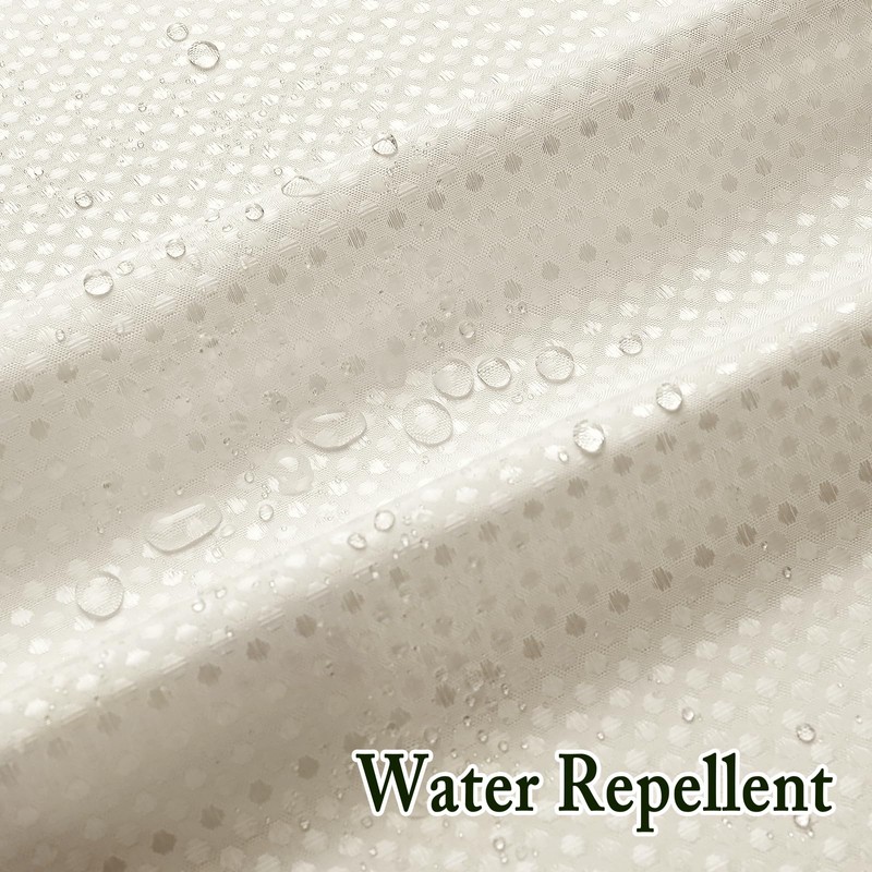 Gibelle Long Shower Curtain 72x80, Waffle Weave Bathroom Shower Curtain