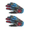 1 Pair Blue Motorcycle Sport Gloves Fashionable Non Slip 2