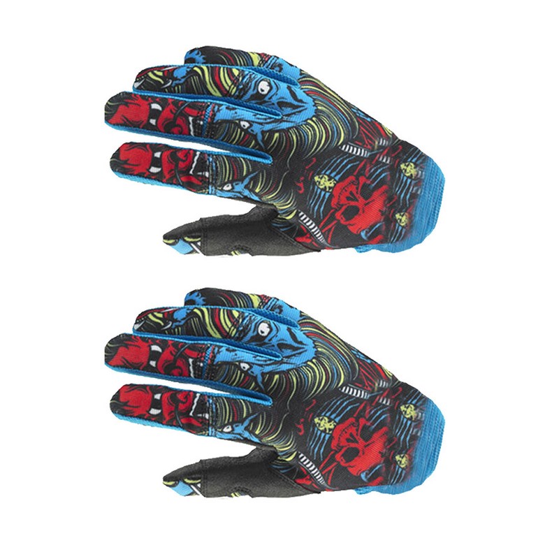 1 Pair Blue Motorcycle Sport Gloves Fashionable Non Slip 2