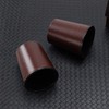 Party Games Leather Dice Cup Set, 6 Black Leather Dice