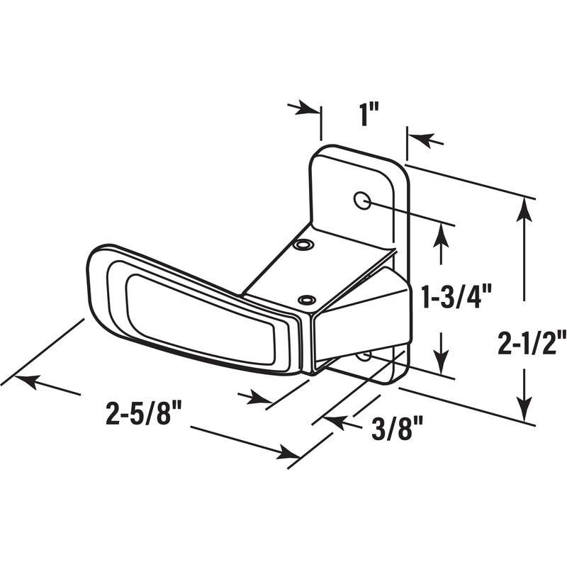 Prime-Line K 55173 Storm and Screen Door Inside Interior Latch